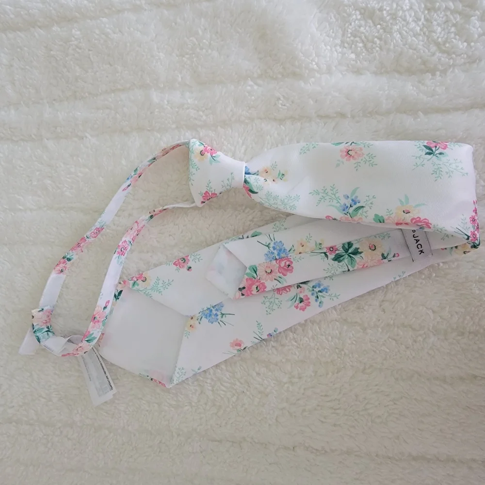 Jenny & Jack Floral Print White Tie